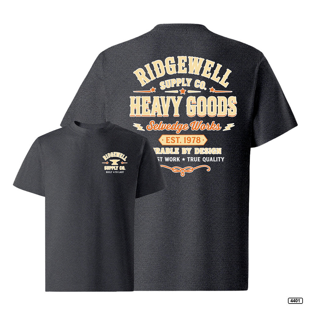 Áo thun nam ridgewell supply form rộng TeePrint 4401_thumbnail_1