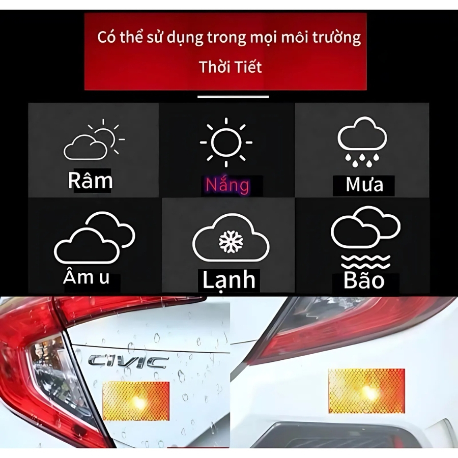 Tem Cờ Việt Nam Phản Quang Dán Ô Tô, Xe Máy (8x12cm)_thumbnail_4