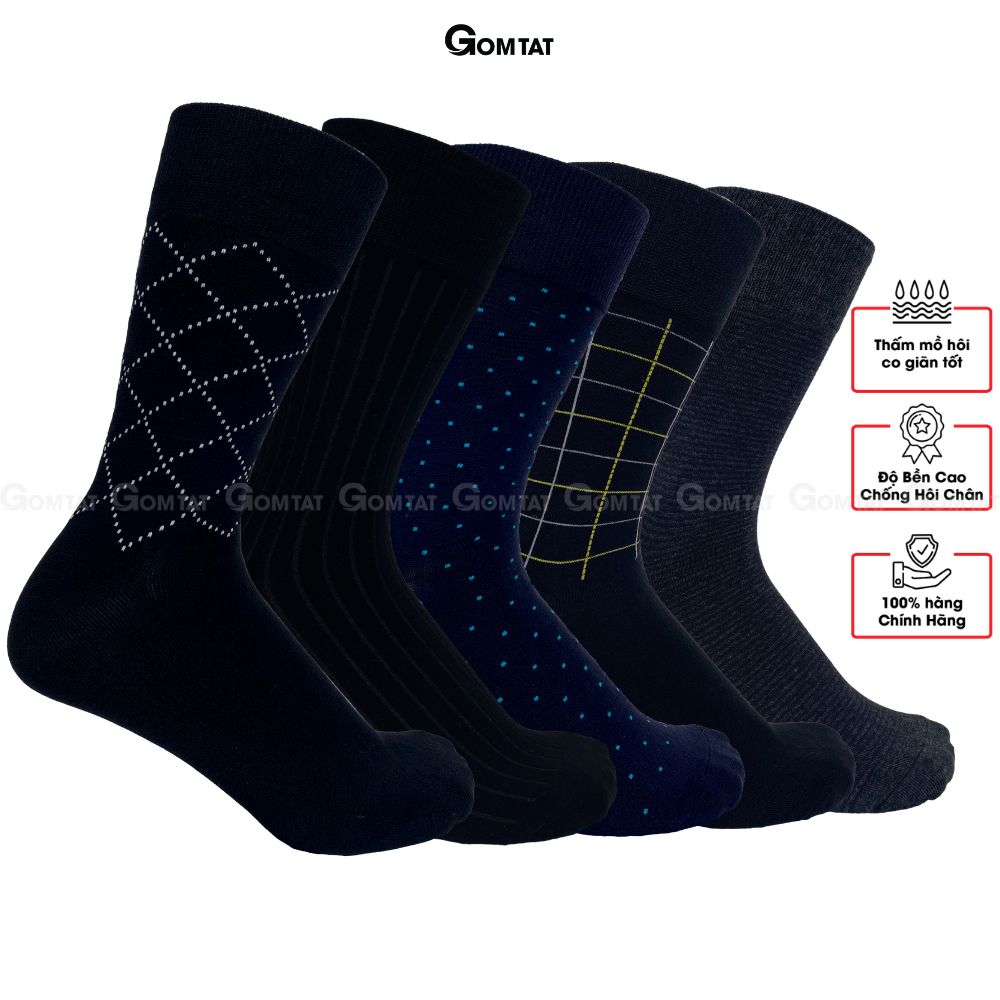 Combo tất giày tây họa tiết LUX-MIX-CB_thumbnail_4