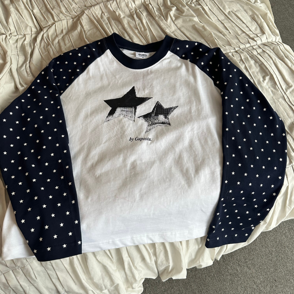 Áo Thun Tay Dài Raglan Cosmic Star GUPO Form Boxy Unisex Local Brand – ATD03_thumbnail_6