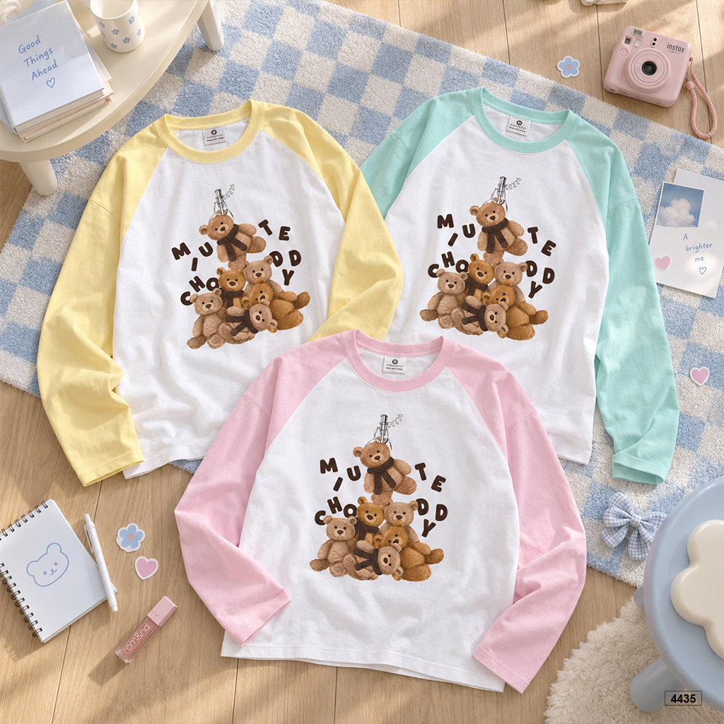 Áo thun tay dài form boxy hội gấu bông Miucho 4435_thumbnail_6