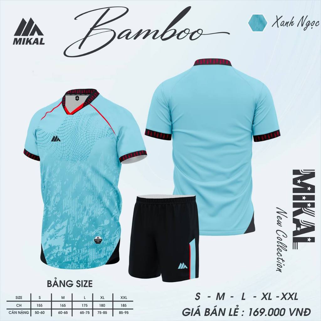 BST Quần Áo Bóng Đá Mikal Bamboo K8 Thun Mè Cao Cấp Thoáng Khí Thể Thao Đương Đại_thumbnail_3