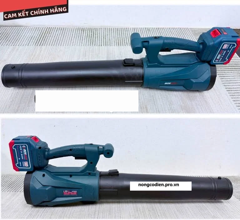 Máy thổi bụi, thổi lá dùng pin Boshun BS-RB680 - Công suất lớn 850W, chỉnh 6 cấp tốc độ, 12 cánh quạt