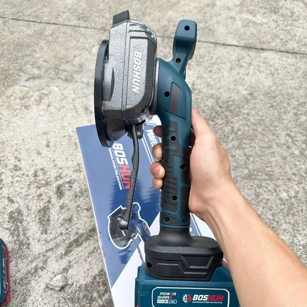 Máy Rung Gạch Pin BOSHUN BS-RG63PRO – Máy Rung Ốp Lát Gạch Men, Máy Hút Gạch Dùng Pin 21V