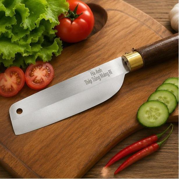 Dao xịn thép trắng không gỉ Hà Anh - siêu bén- nhỏ gọn