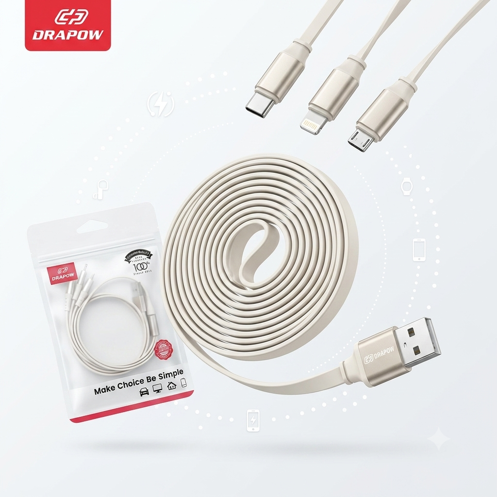 Cáp Sạc 3 Đầu DRAPOW CZ33 (L+C+M)_thumbnail_2