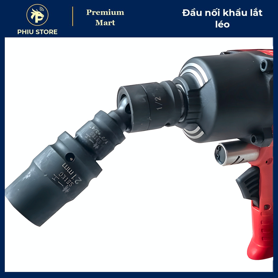 Đầu nối lắc léo, đầu khẩu lắc léo, đầu lắc léo 1/2, đầu chuyển cờ lê, cỡ 1/2 3/4 1 inch, PHIU STORE_thumbnail_1