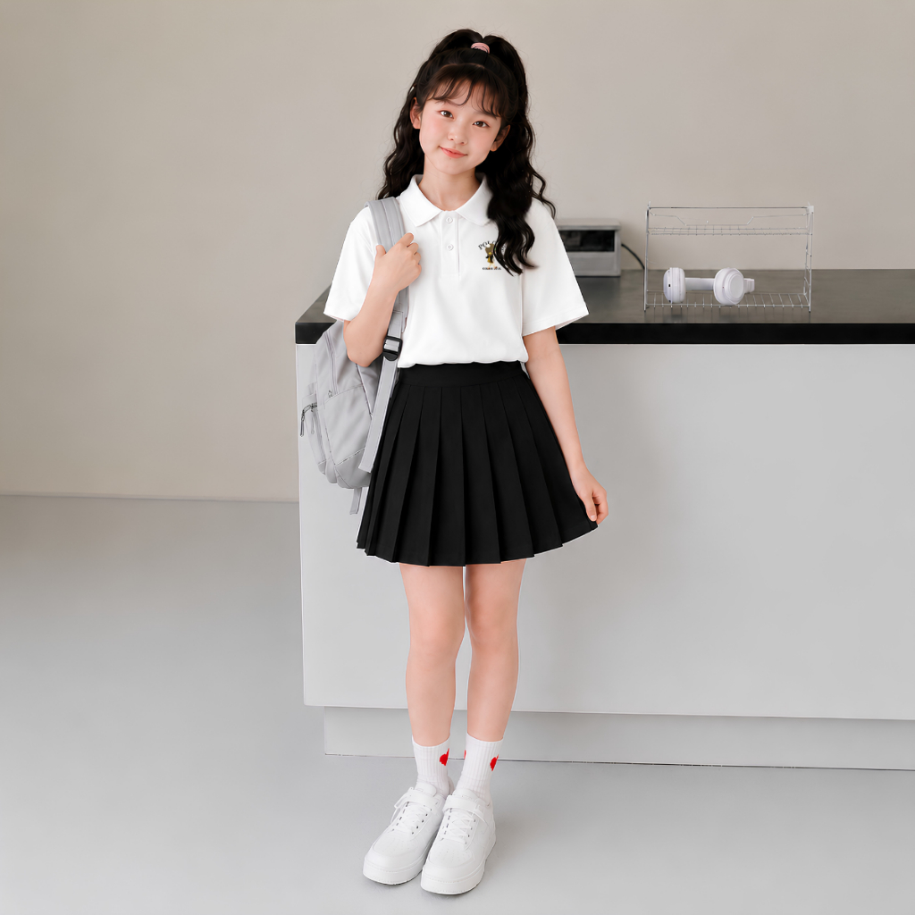 Áo polo bé gái in hình cô gái cute - Loza PL3646_thumbnail_3