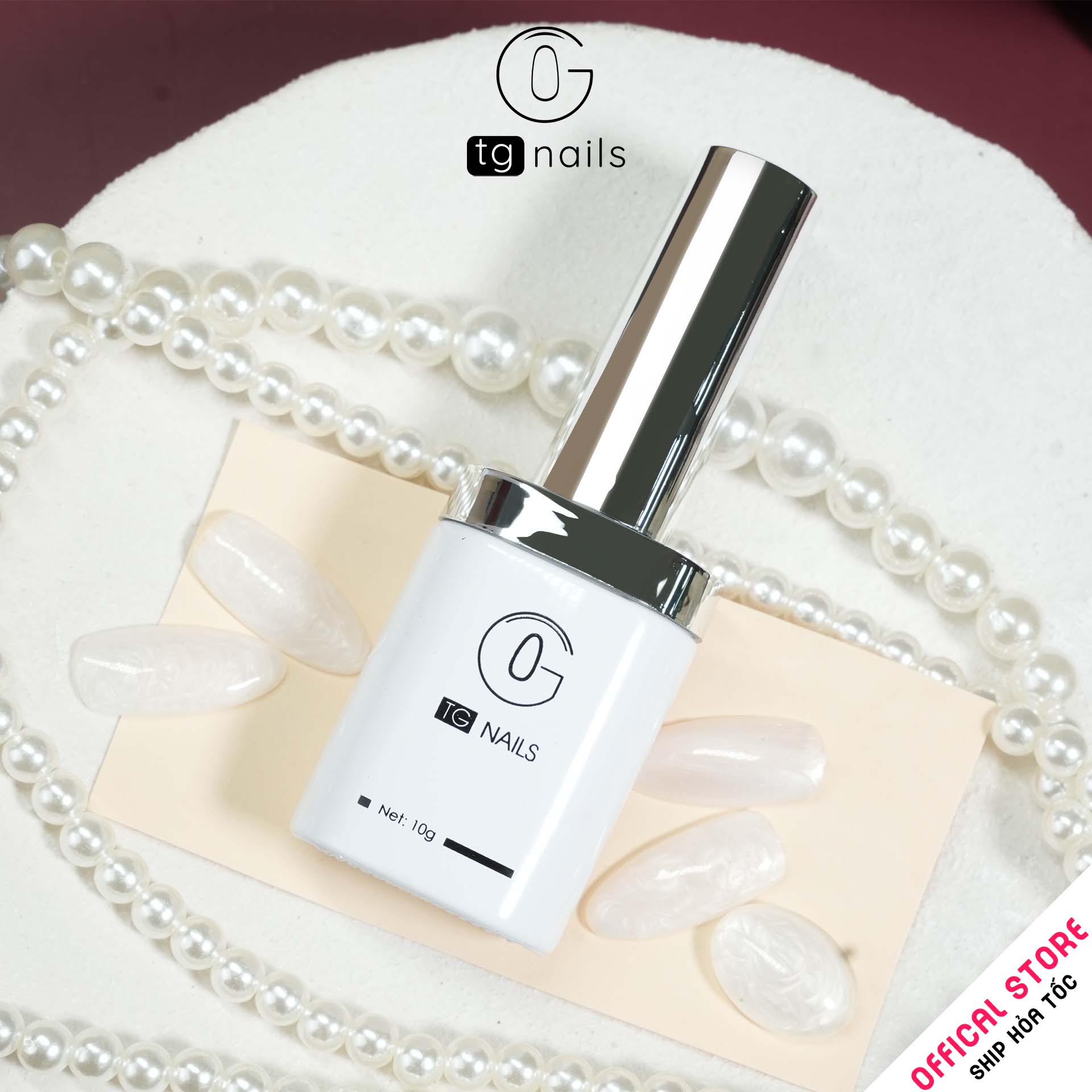 Sơn móng TG Nails gel. Khối lượng tịnh: 10g/ lọ. Nhãn hàng TG nail gel - Gel Nhũ Ngọc Trai_thumbnail_2