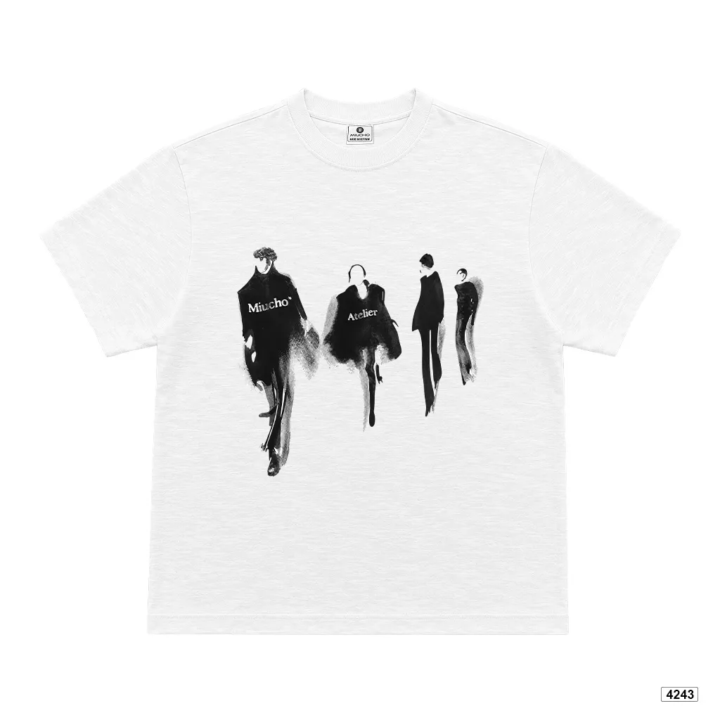 Áo thun boxy unisex chất vải xước phong cách đường phố Miucho 4243_thumbnail_0
