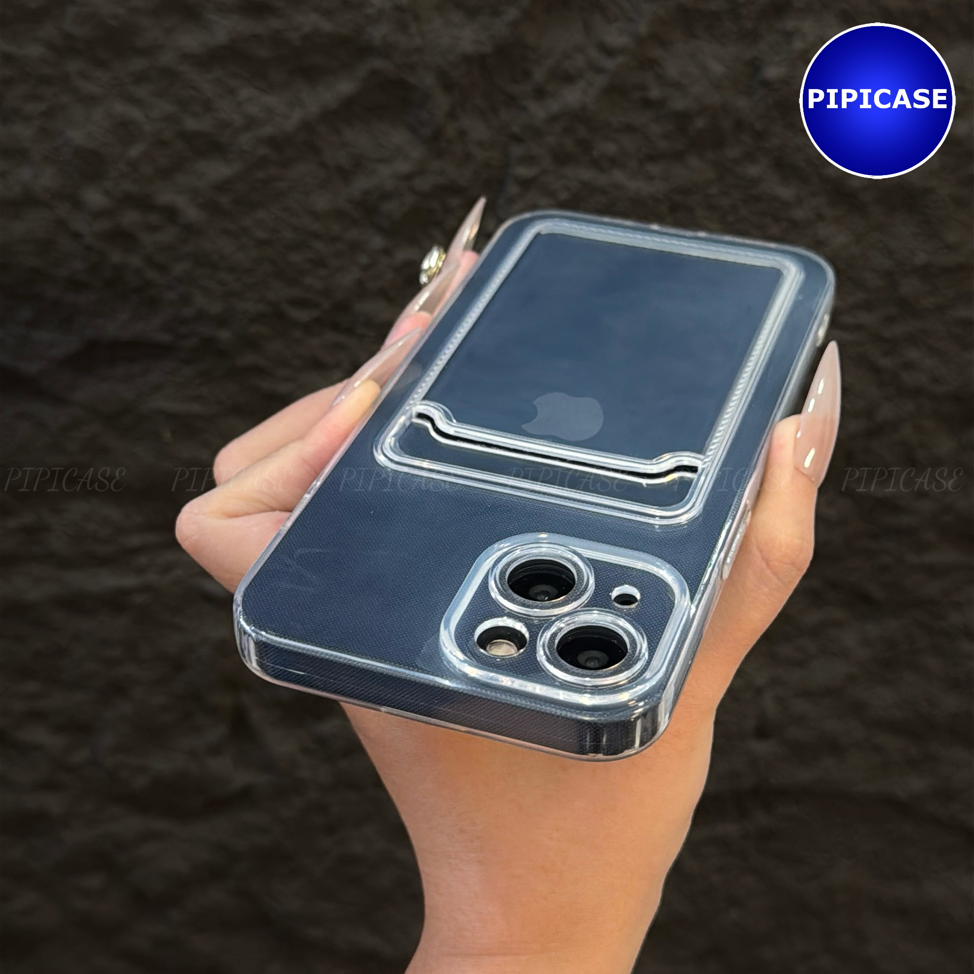 Ốp Lưng iPhone 14 - Ốp Thẻ - Trong Suốt_thumbnail_13