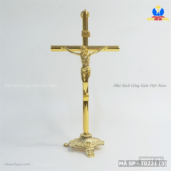 Tượng chịu nạn mạ vàng 22cm ✔