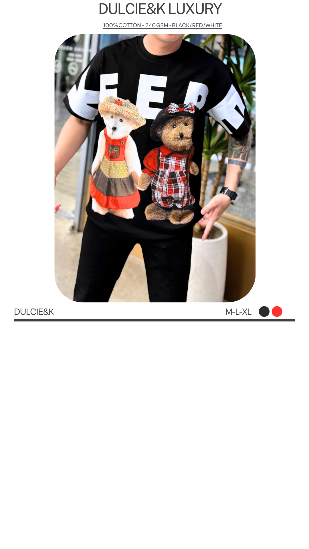 Keepe Teddy DCK T-Shirt - Cotton 100%_thumbnail_2