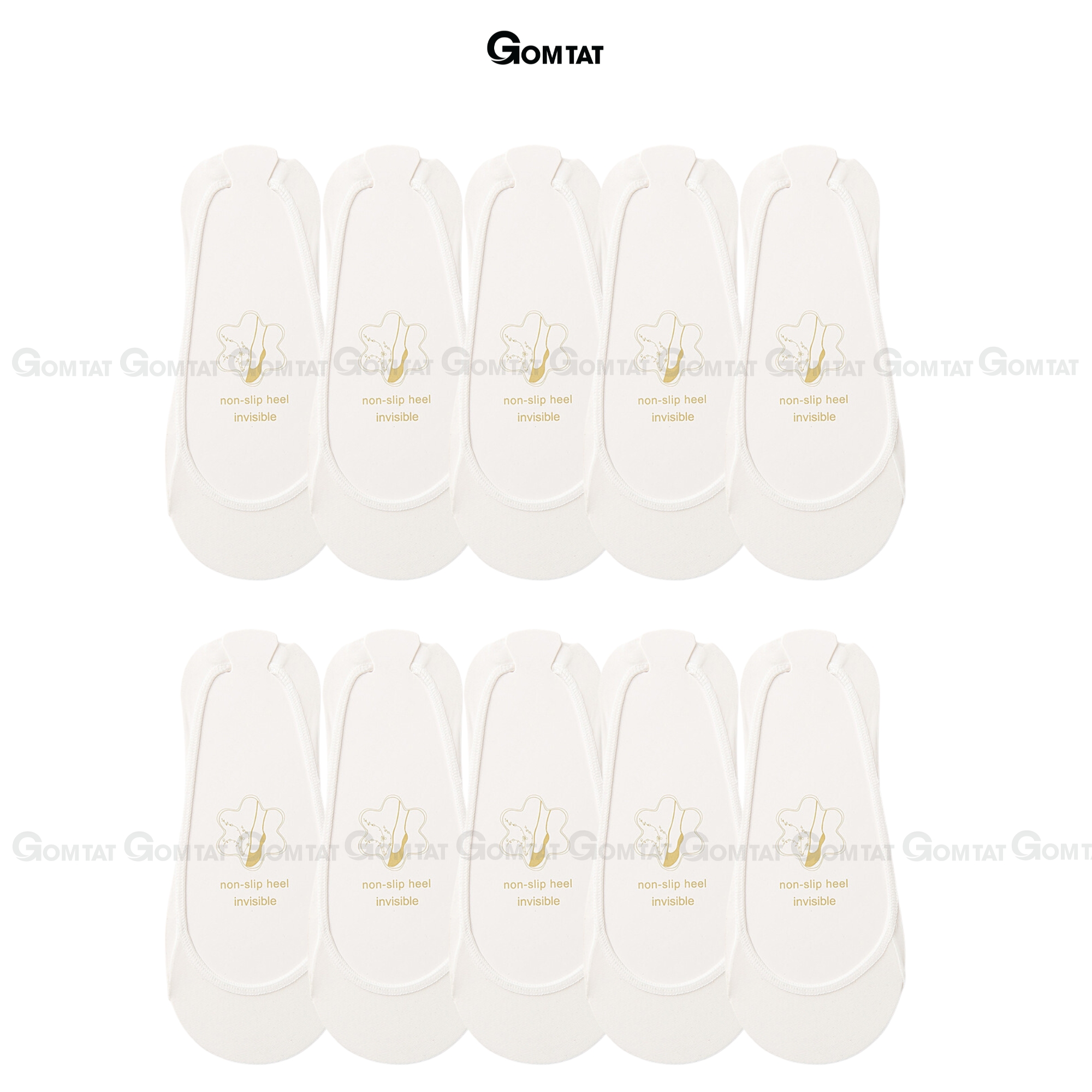 Combo 10 đôi tất nữ lười đi giày cao gót GOMTAT, có đệm silicon chống tuột gót - CAOGOT-SUX-19218_thumbnail_10