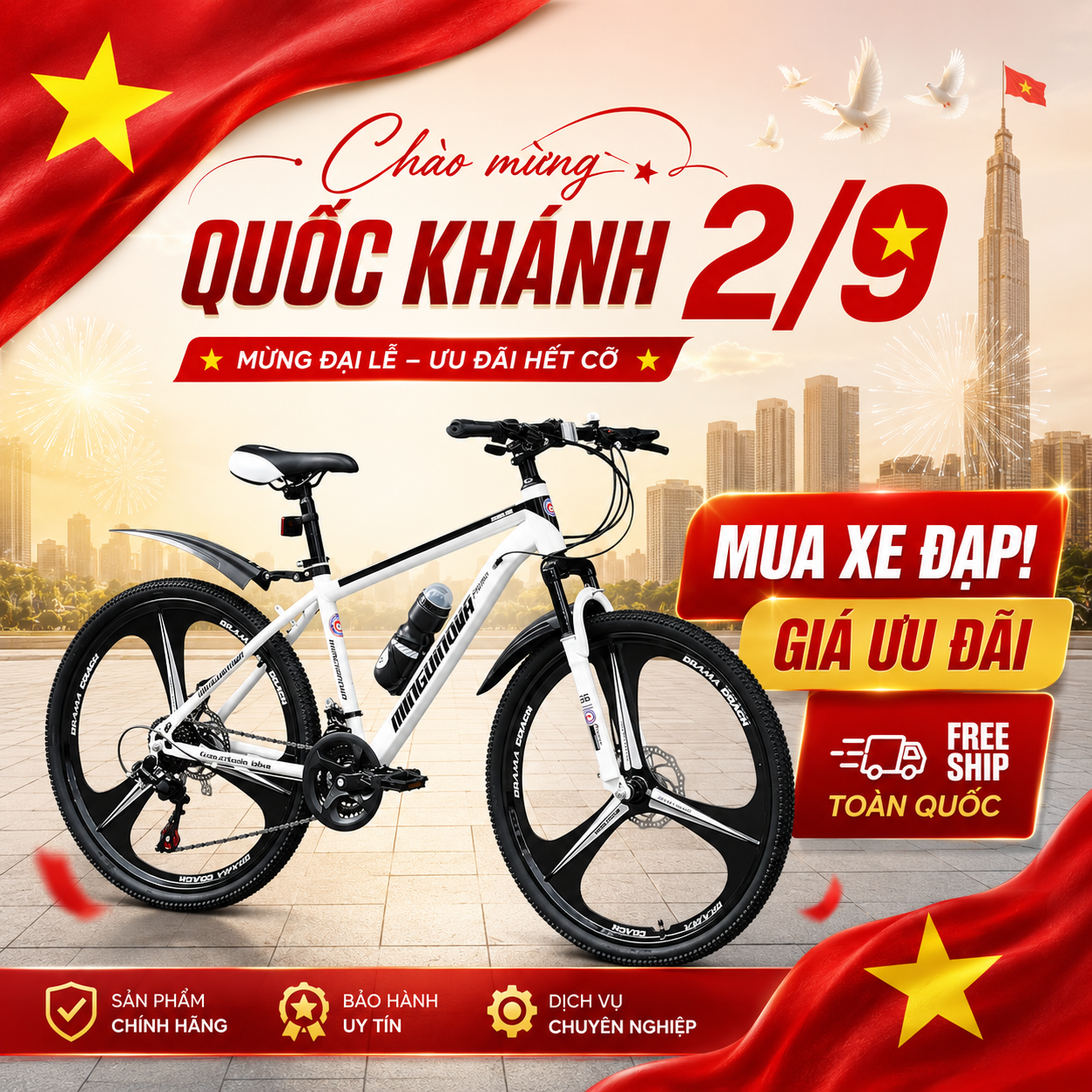Xe đạp MINGU INOVA Promax - Chính Hãng - Free Ship_thumbnail_3