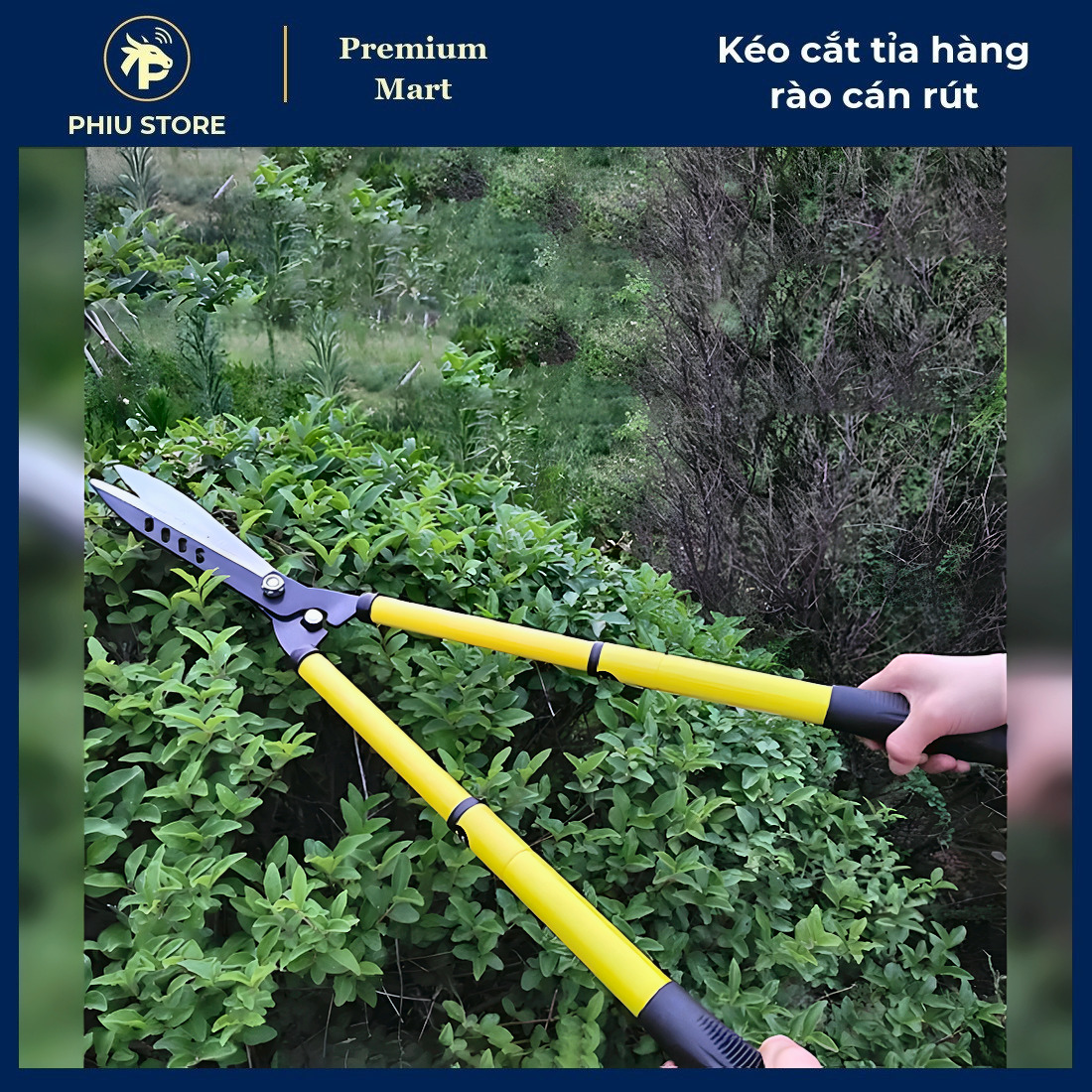 Kéo Cắt Hàng Rào - Kéo Cắt Tỉa Hàng Rào Cán Rút, Kéo Cắt Cành Hàng Rào - PHIU STORE_thumbnail_6