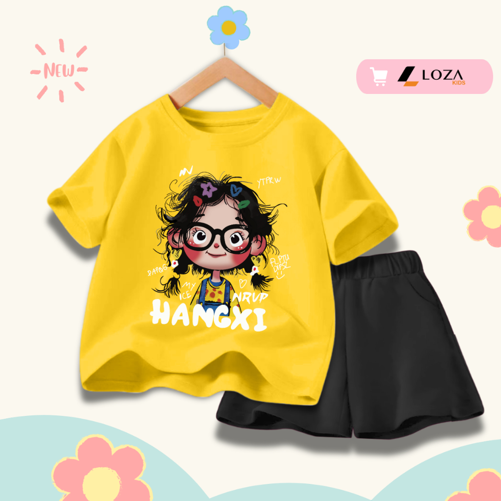 [XẢ KHO BỘ BÉ GÁI SIZE 130] Bộ đồ cho bé gái nhiều mẫu - Quần áo bé gái  từ 22-26kg - Loza Kids XB005_thumbnail_9