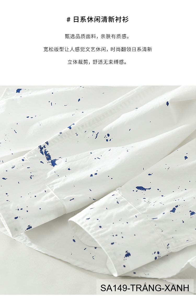 SA149 - Áo sơ mi nam dài tay phong cách Nhật Bản, chất cotton 100%, họa tiết sơn mài trẻ trung, form regular_thumbnail_6