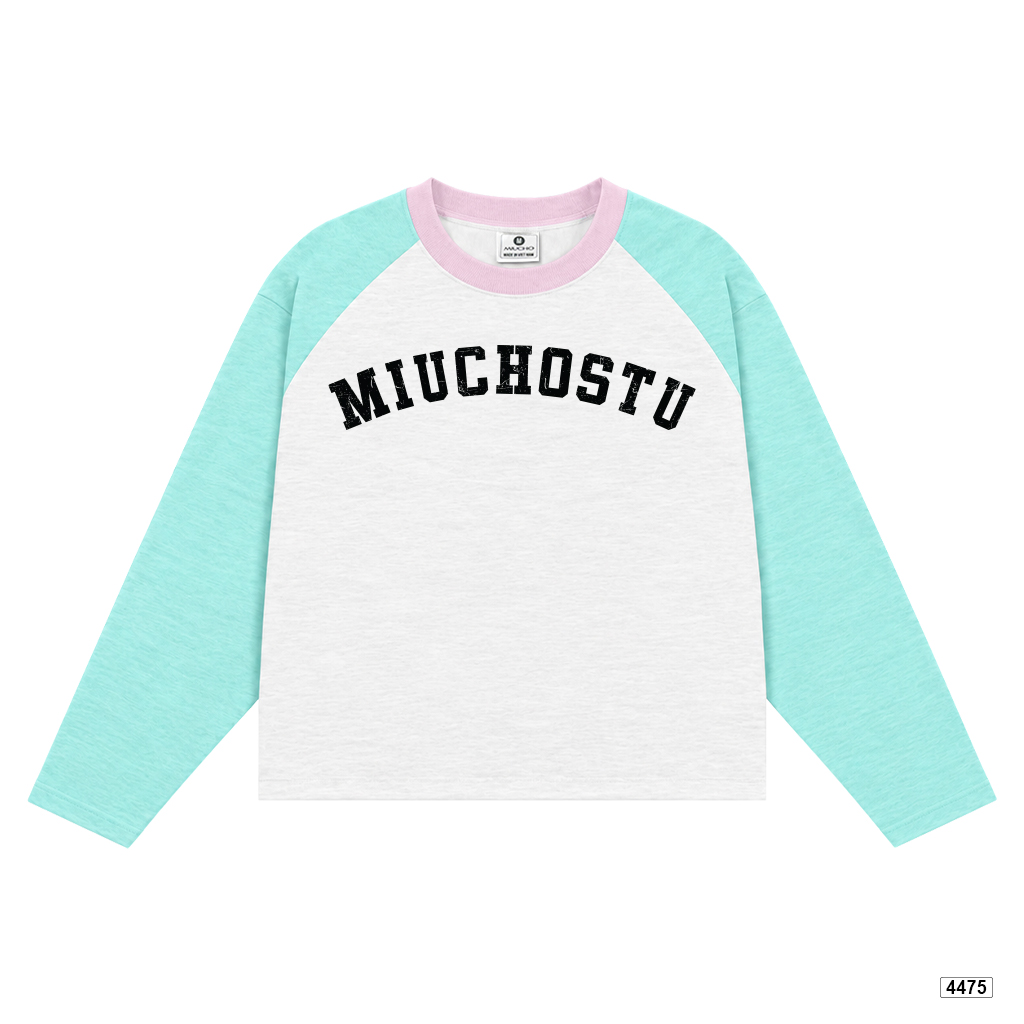 Áo tay dài boxy Miucho raglan cổ tròn Hàn Quốc 4475_thumbnail_8