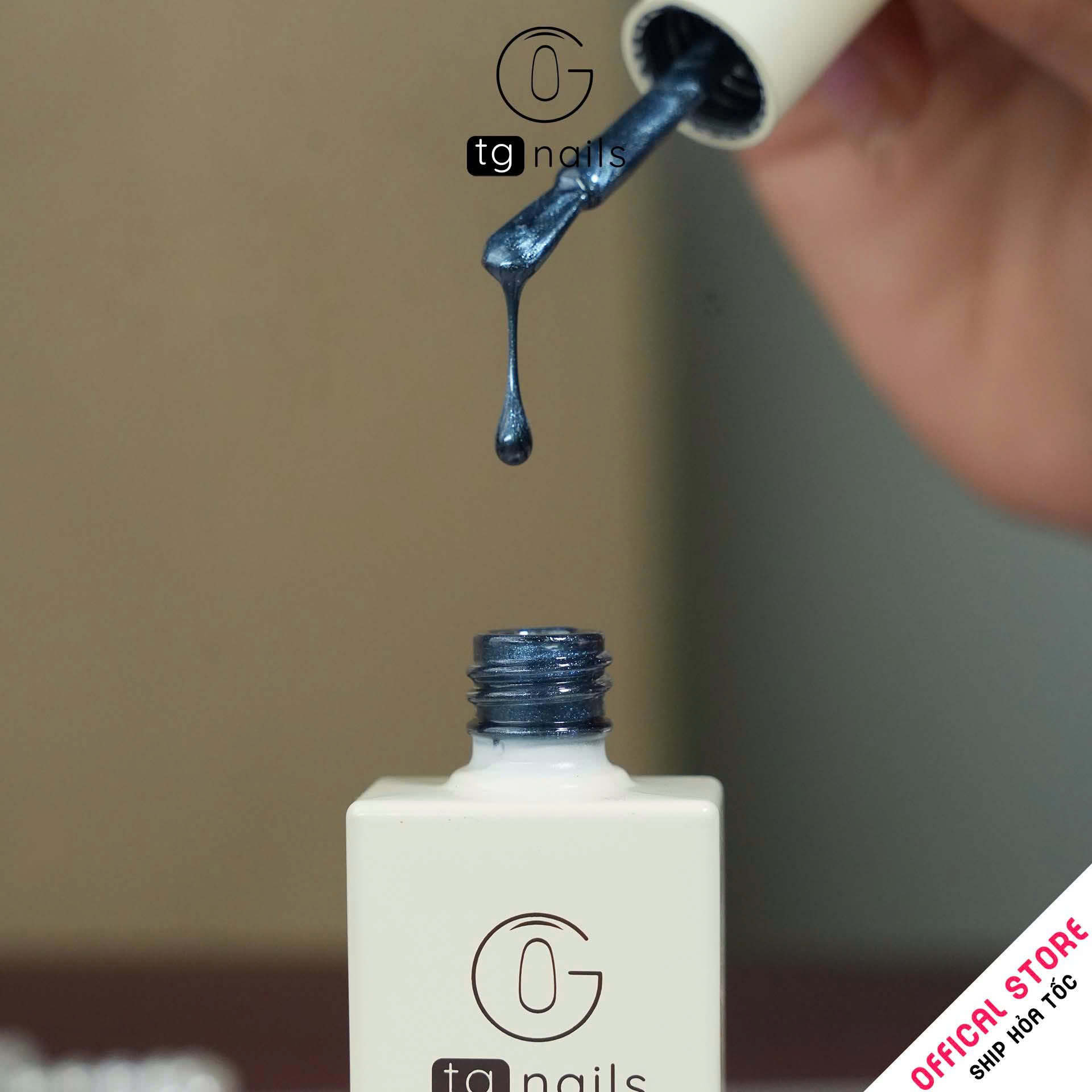 Sơn móng TG Nails gel. Khối lượng tịnh: 10g/ lọ. Nhãn hàng TG nail gel - Mắt mèo đậm_thumbnail_4
