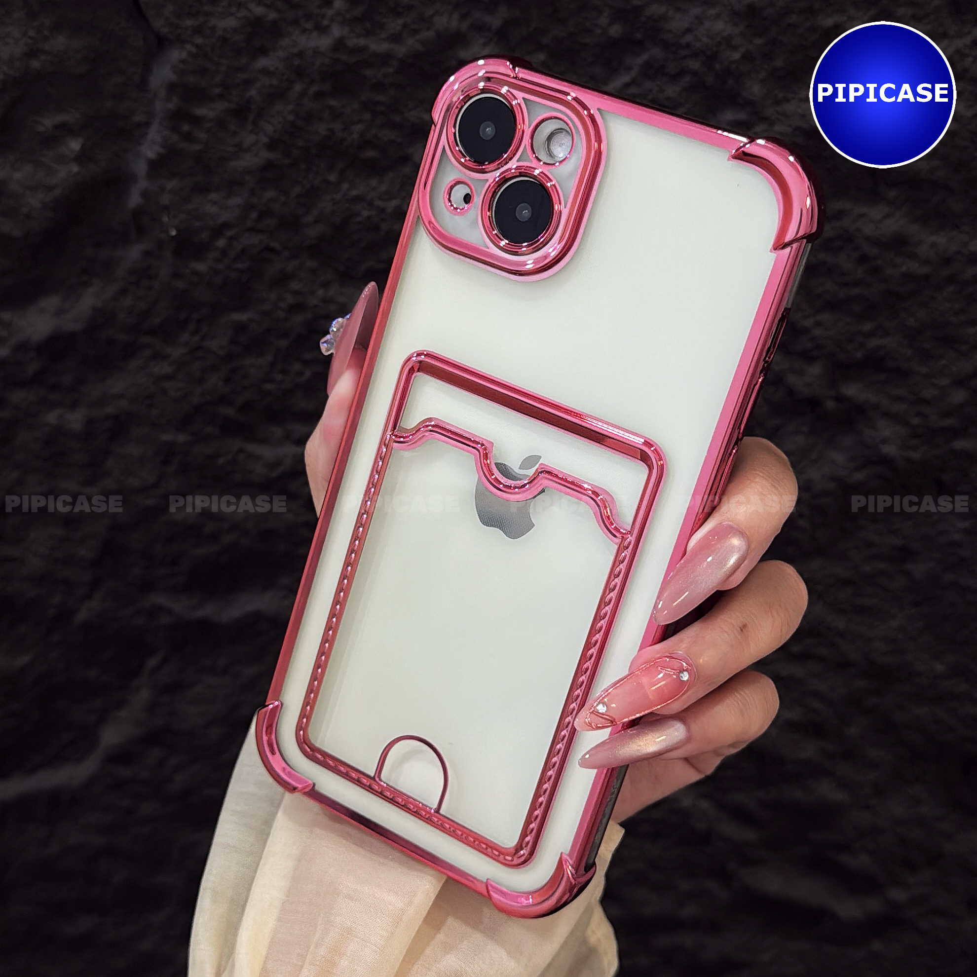Ốp Lưng iPhone 14 Plus - Ốp Thẻ - Hồng