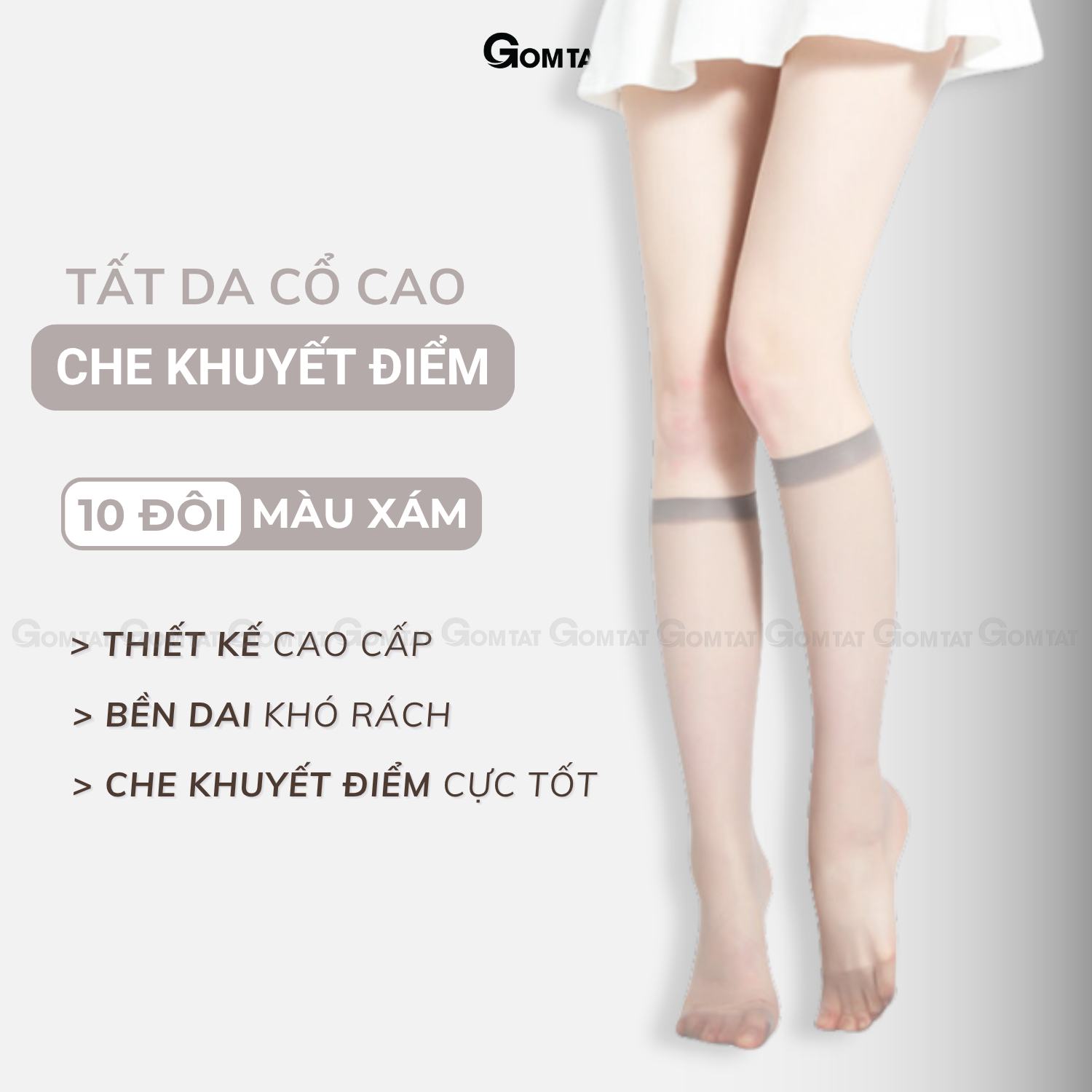 Combo tất che khuyết điểm cổ cao dành cho nữ GOMTAT, vớ da che khuyết điểm siêu thật chân, khó xước - GUO-A099_thumbnail_12