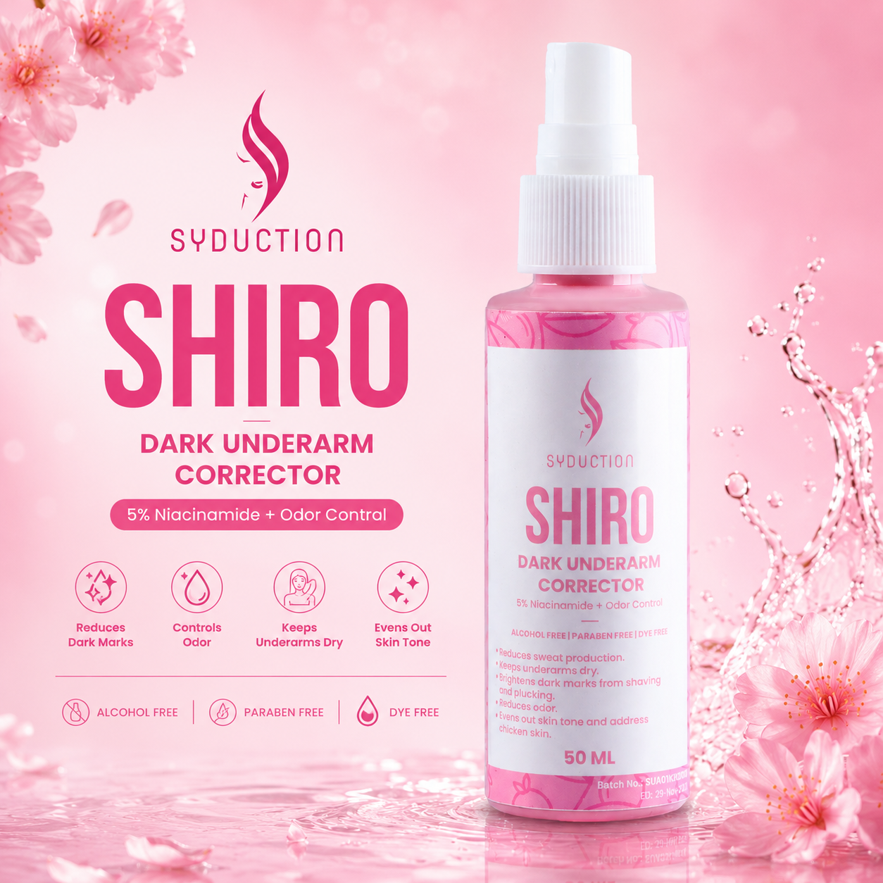 Shiro Dark Underarm Corrector Spray Deodorant