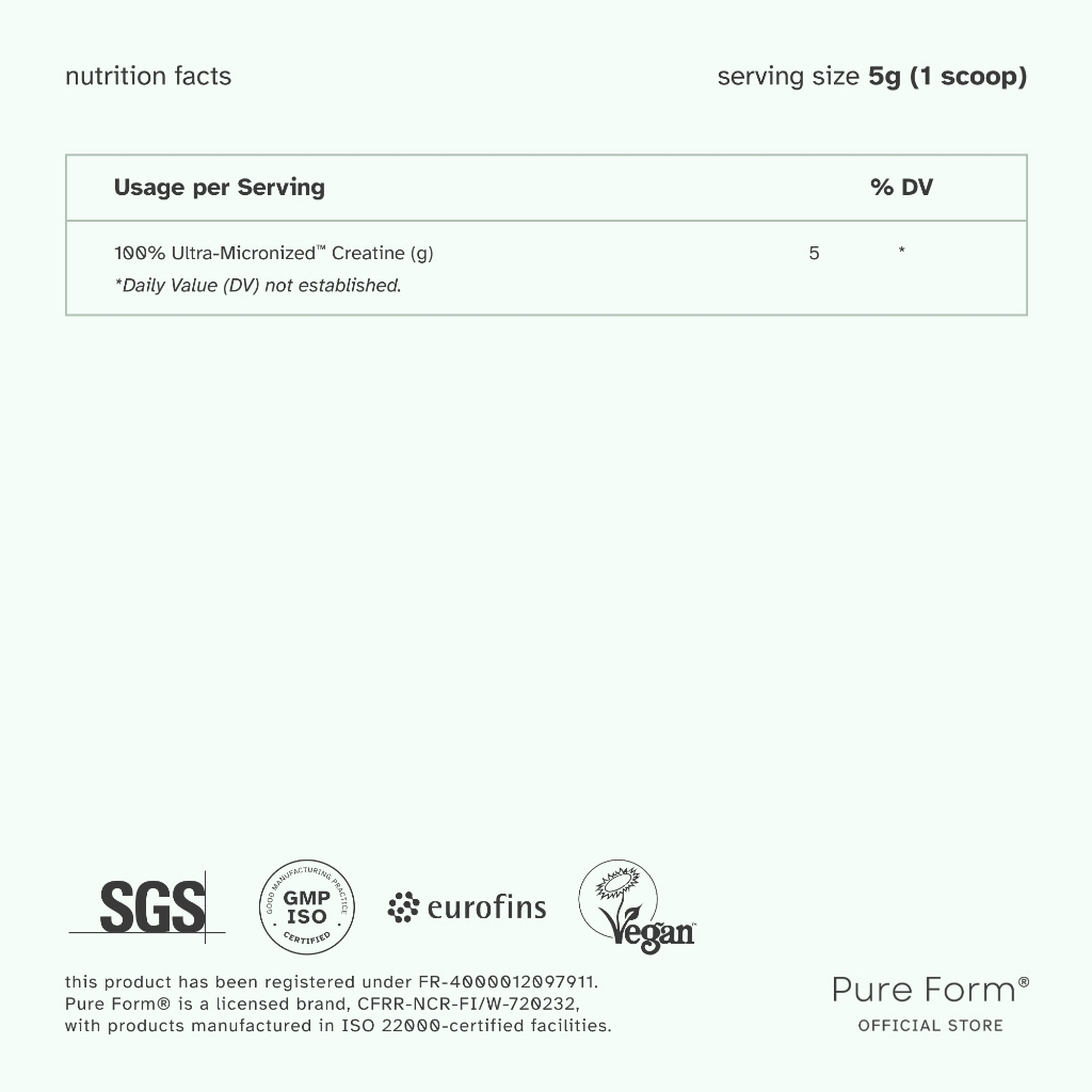 Pure Form® Ultra-Micronized™ Creatine Monohydrate | Unflavored Powder_thumbnail_5