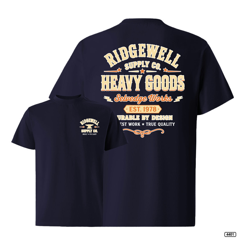 Áo thun nam ridgewell supply form rộng TeePrint 4401_thumbnail_16