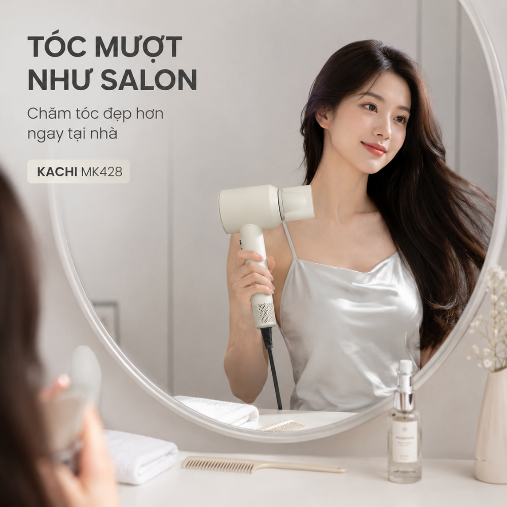 Máy Sấy Tóc Tốc Độ Cao Kachi MK428 ION (110.000 vòng/phút) - Sấy Nhanh, Chăm Sóc Tóc Ion Âm, Kiểm Soát Nhiệt NTC_thumbnail_5