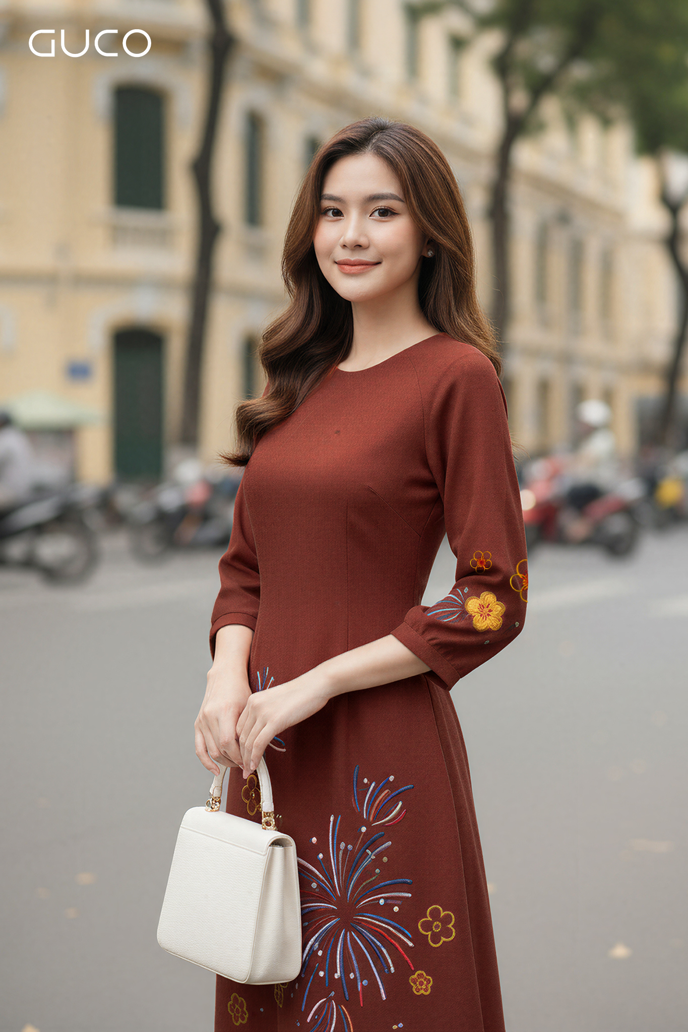 ĐẦM A THÊU HOA TAY LỠ - CAM_thumbnail_2