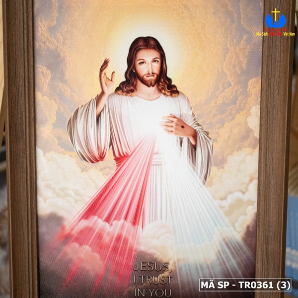 Tranh Lòng Chúa Thương Xót 25x35cm khung Hàn Quốc_thumbnail_2