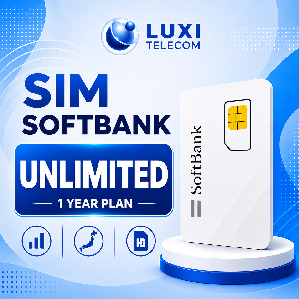 SIM Data SoftBank 300GB– Gói 1 Năm