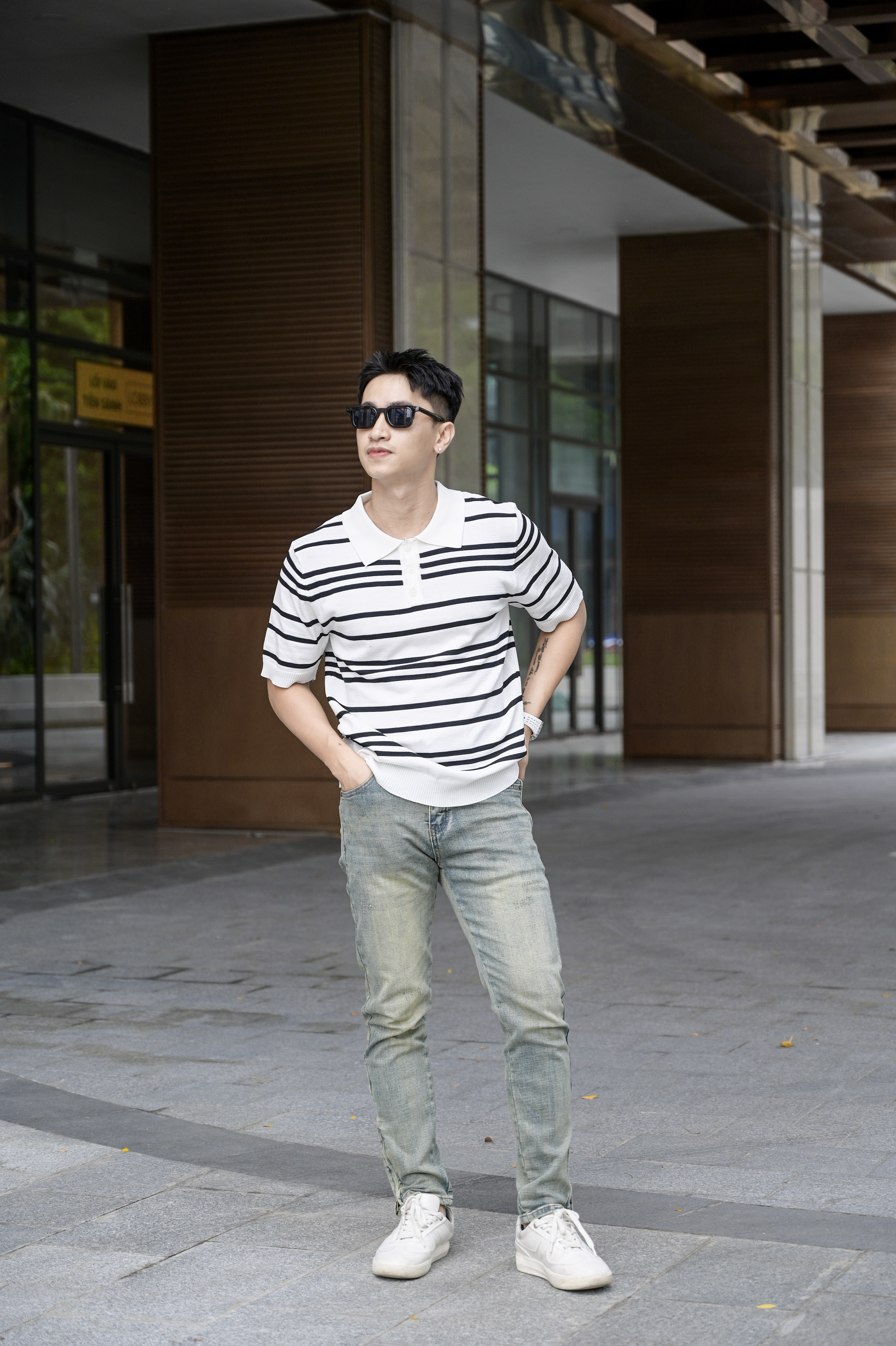 QB9 - Quần Jeans Nam Slim Fit Xanh Rừng Cổ, Chất Co Giãn, Phong Cách Thời Thượng Thu Đông_thumbnail_5