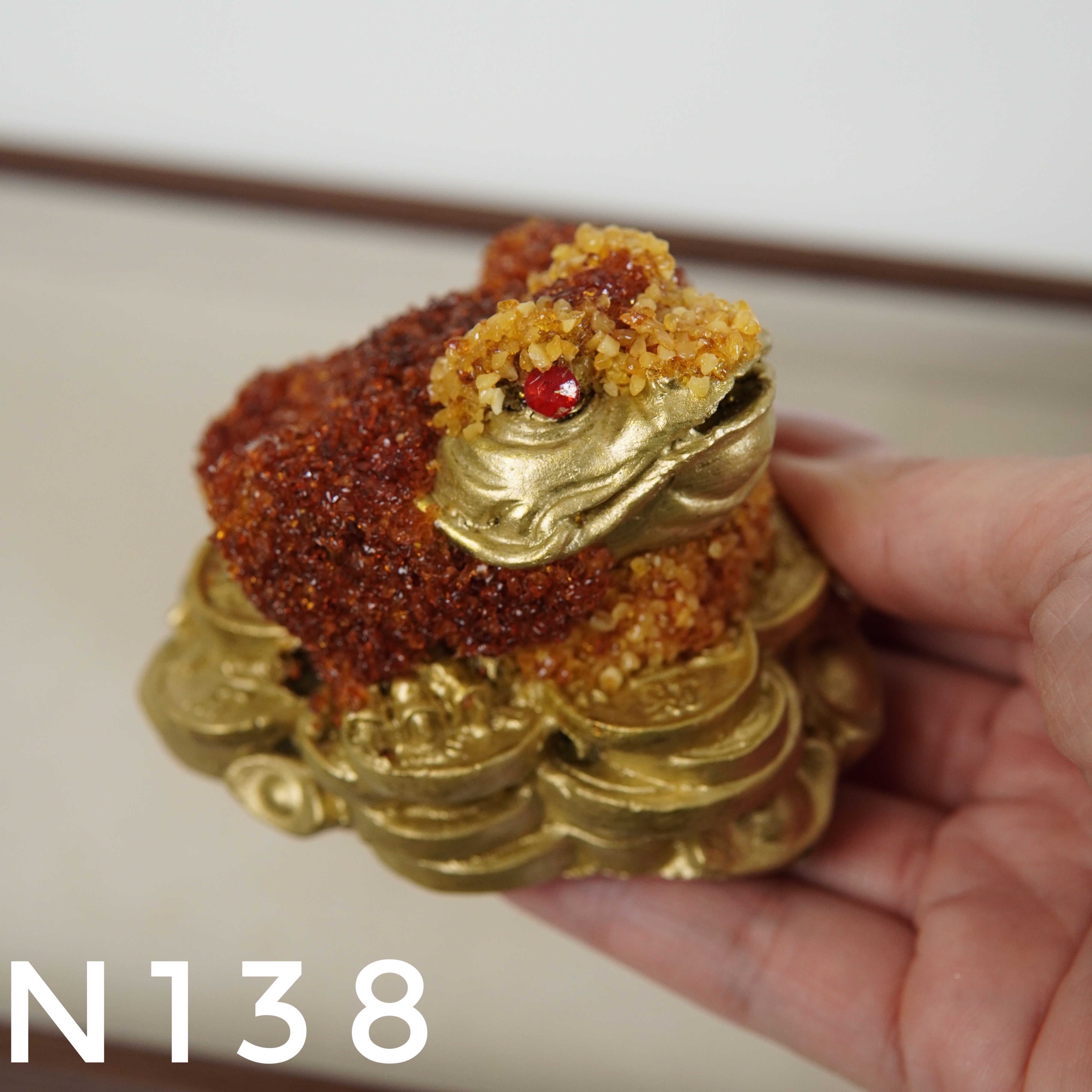 Đôi Cụ Cóc Hổ Phách – N138