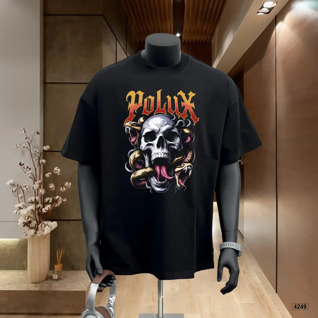 Áo thun nam form rộng classic đường phố Polux 4249_thumbnail_2