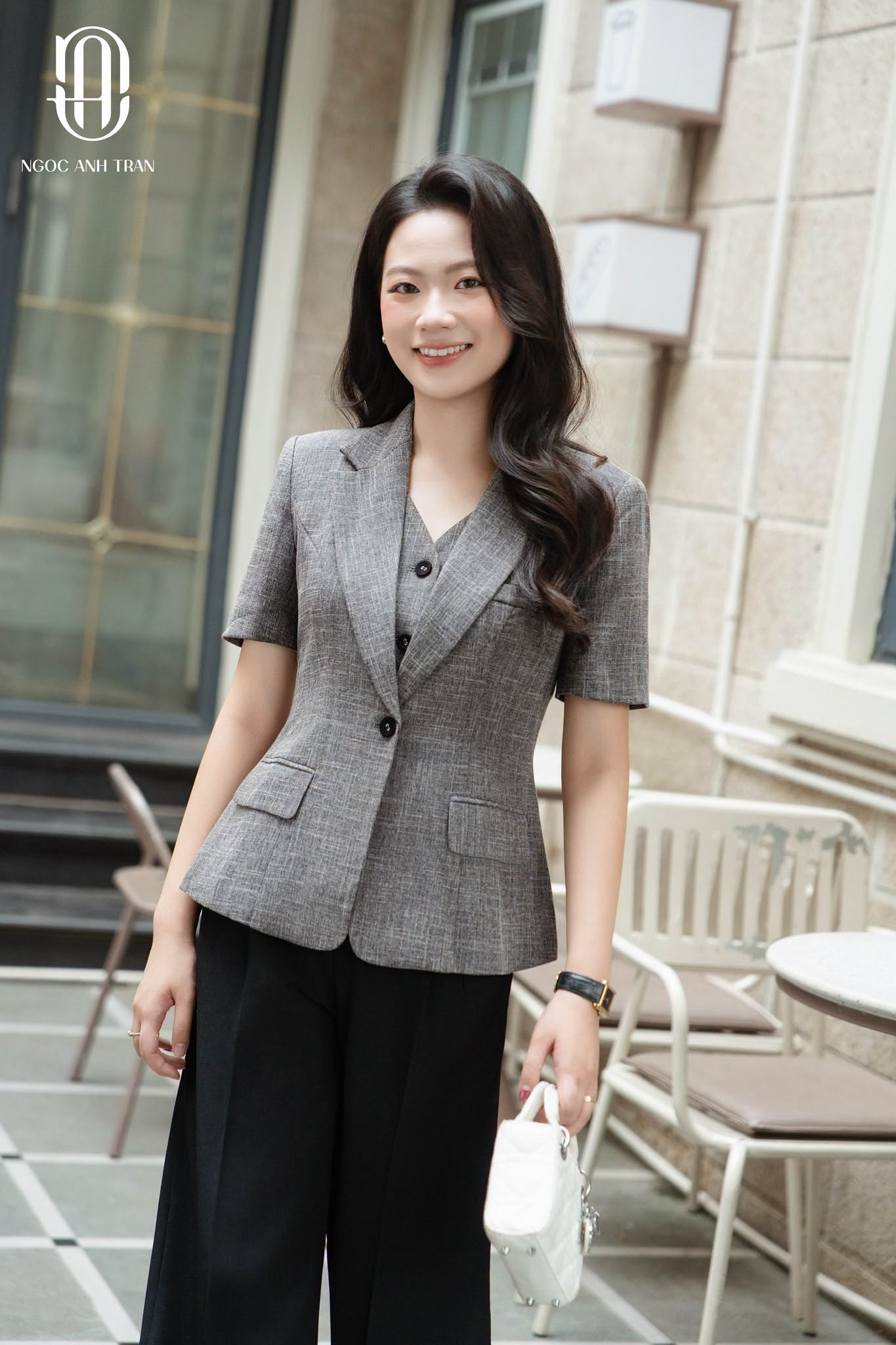 V077 Tiêu - Áo vest tiêu gile giả