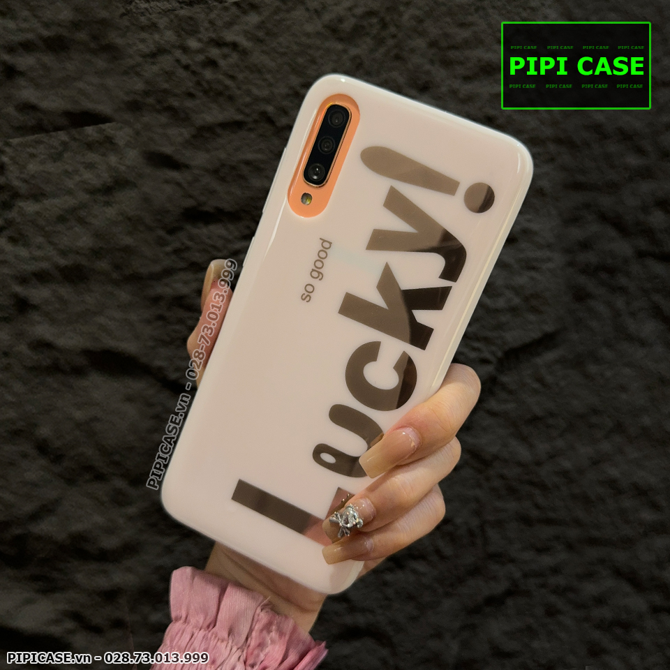Ốp Lưng Samsung A70 - Lucky - Trắng