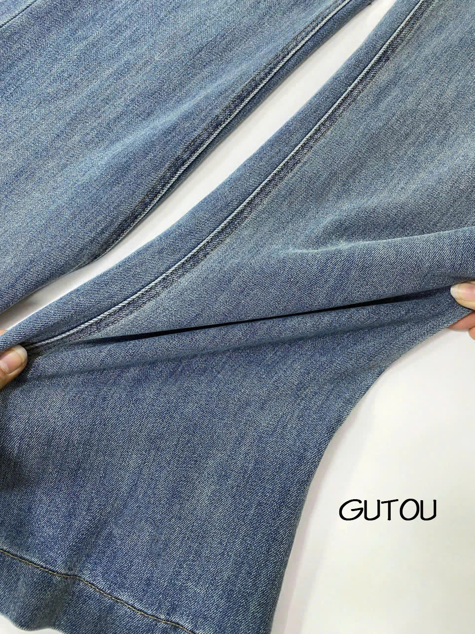 [ GUTOU ] Quần Jean Ống Bass Cạp Trễ Thêu Logo Basic_thumbnail_9