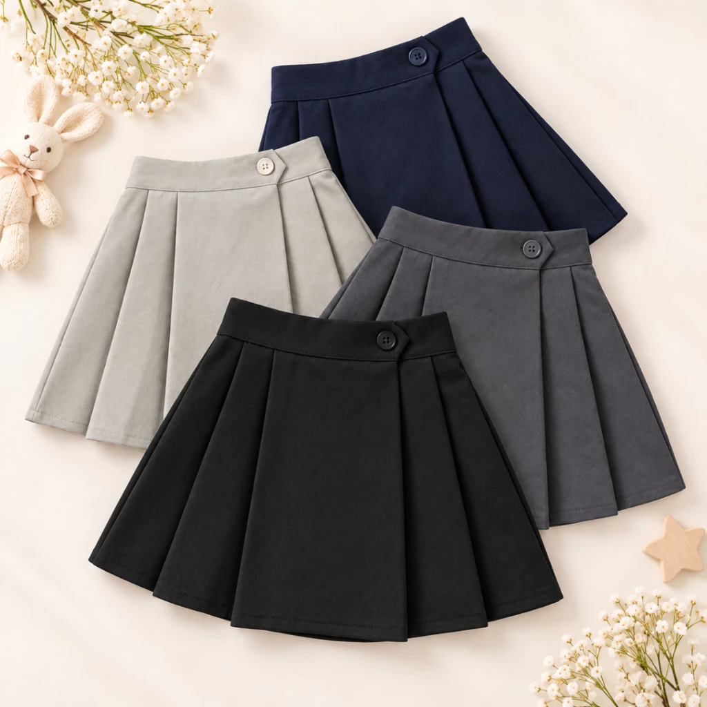 Chân váy xếp ly dáng A dễ thương bé gái - Loza Kids CV096232 CV096232