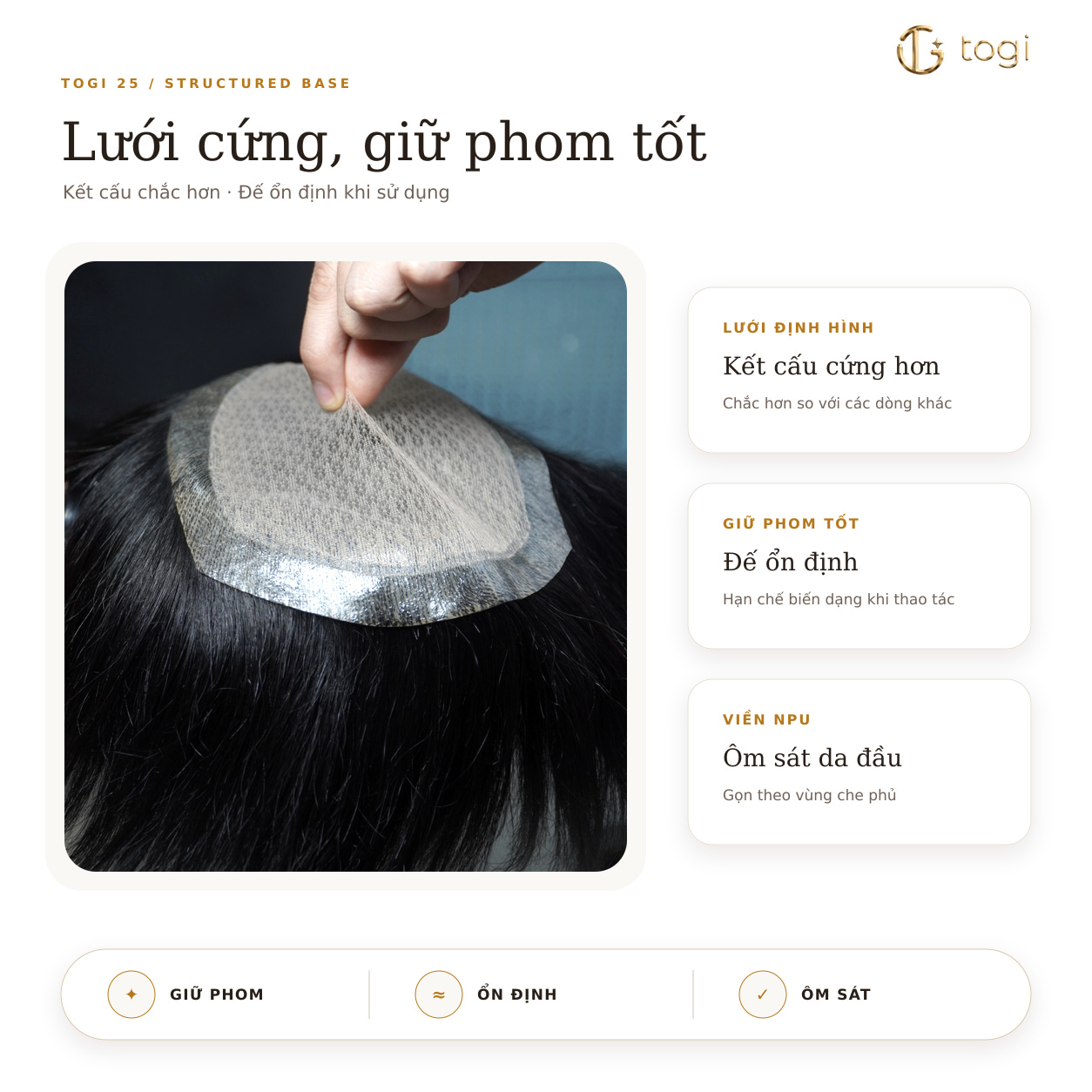 Chi tiết bộ đế Togi25