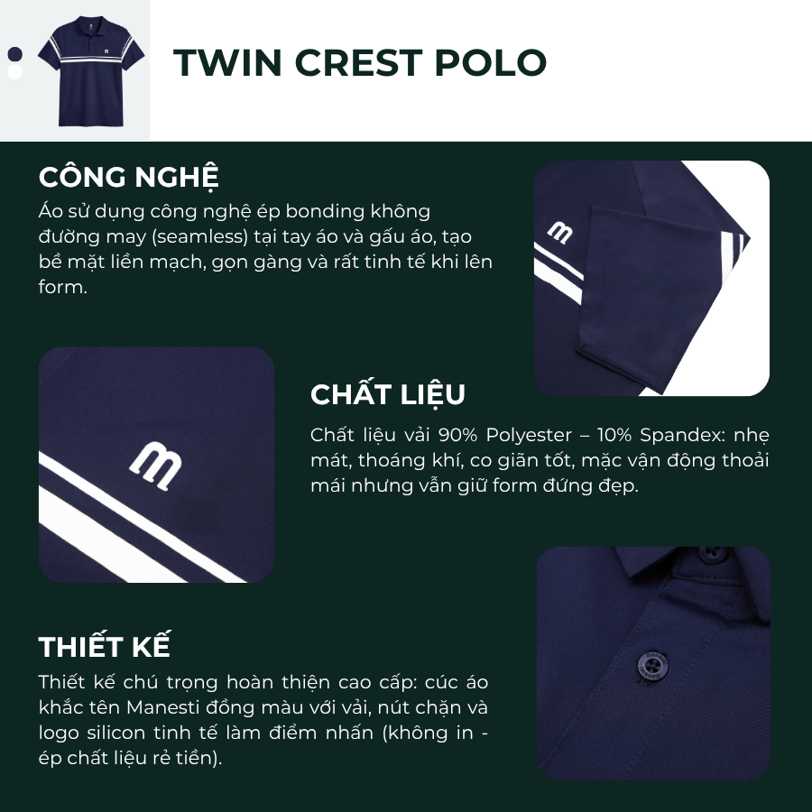Áo polo nam Twin Crest Manesti_thumbnail_9