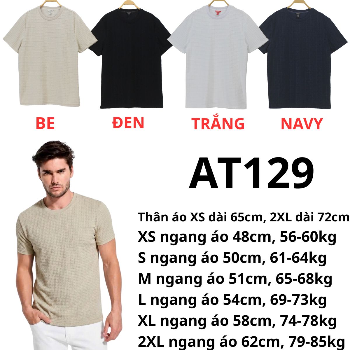 AT129 - Áo thun nam Gus