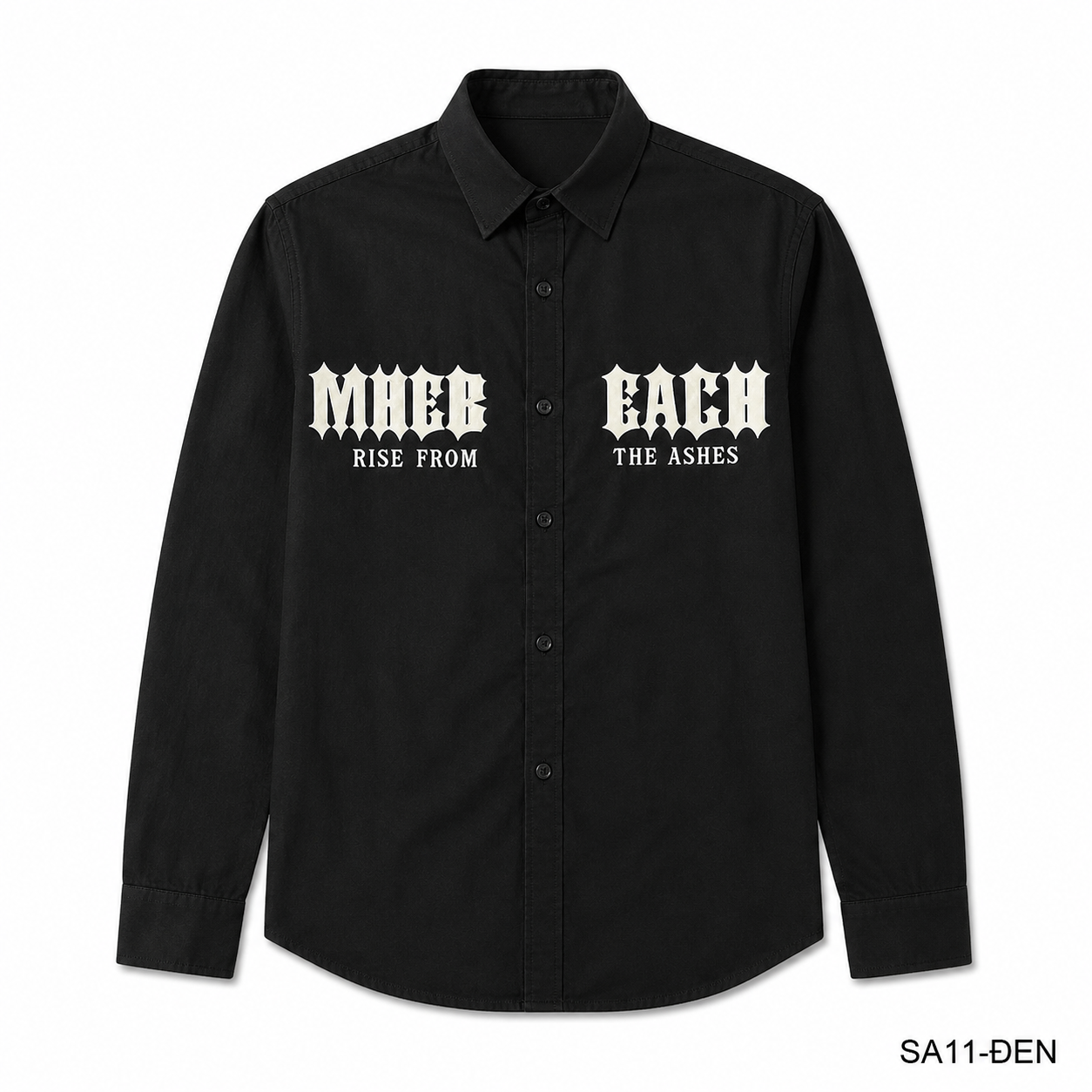 SA11 - Áo sơ mi nam dài tay họa tiết chữ phong cách Nhật Bản, chất cotton mềm mại, dáng rộng thoải mái_thumbnail_10