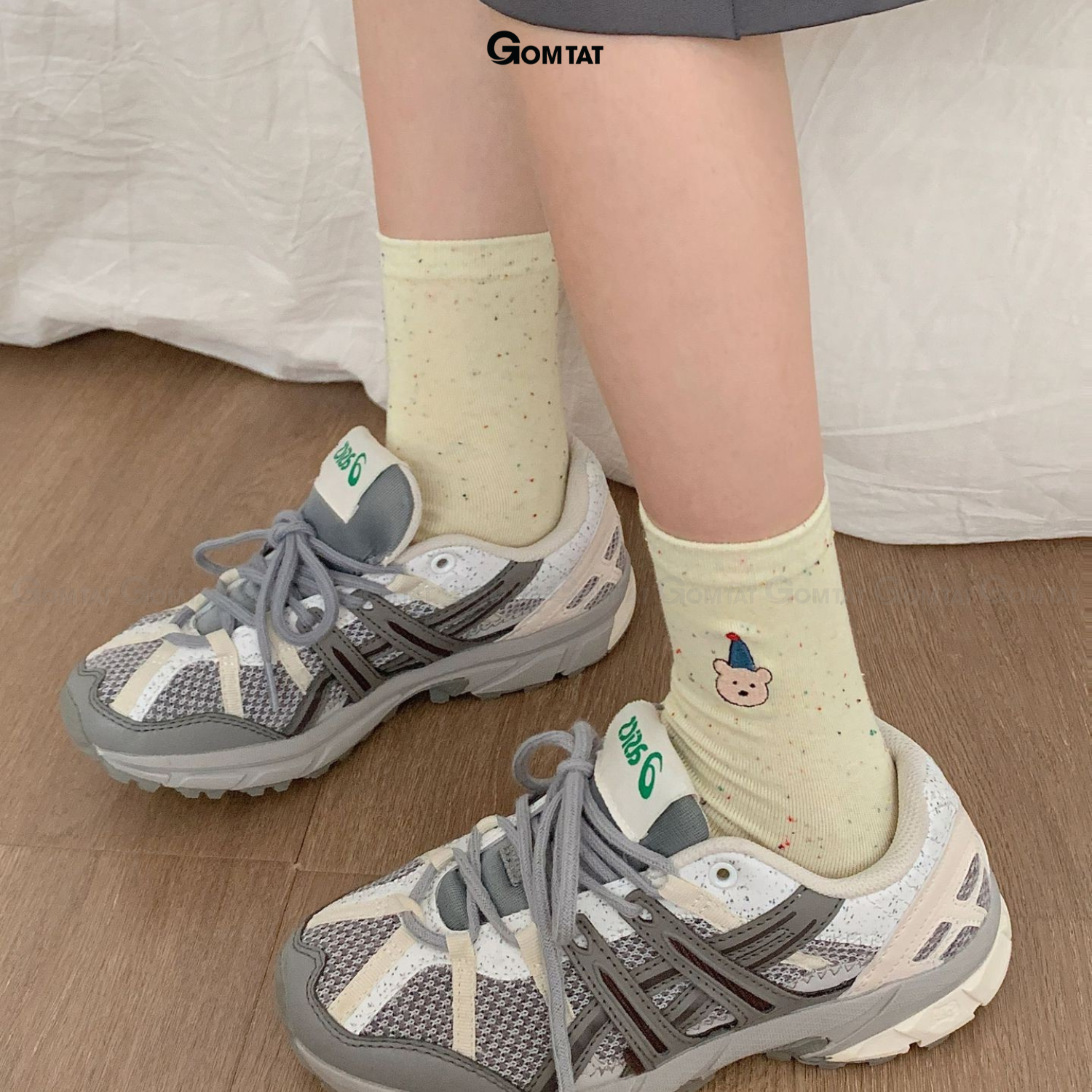 Set 5 đôi vớ nữ cổ cao GOMTAT họa tiết cute, tất nữ cotton cao cấp mềm mại, êm chân – JIN-2512-CB5_thumbnail_2