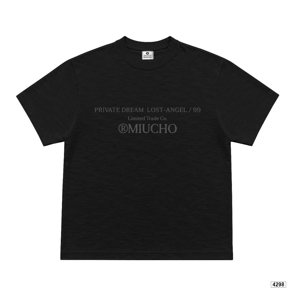 Áo thun boxy unisex chất vải xước Miucho 4298_thumbnail_9