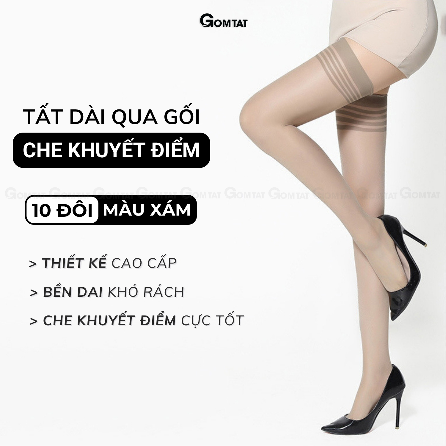 Set 10 đôi tất vớ dài qua gối nữ GOMTAT che khuyết điểm siêu dai, chất liệu sợi poly mềm mịn co giãn - GUO-A104_thumbnail_13