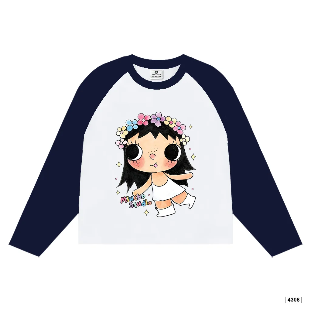 Áo thun tay dài unisex form boxy Miucho 4908_thumbnail_8