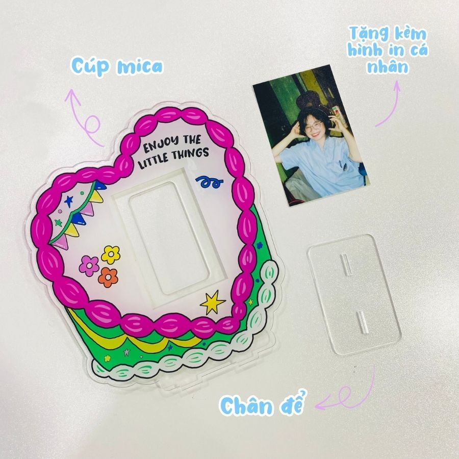Cúp SINH NHẬT mica đựng ảnh 6x9, thẻ card, quà tặng SINH NHẬT, tình yêu trang trí bàn học, kỷ niệm_thumbnail_2