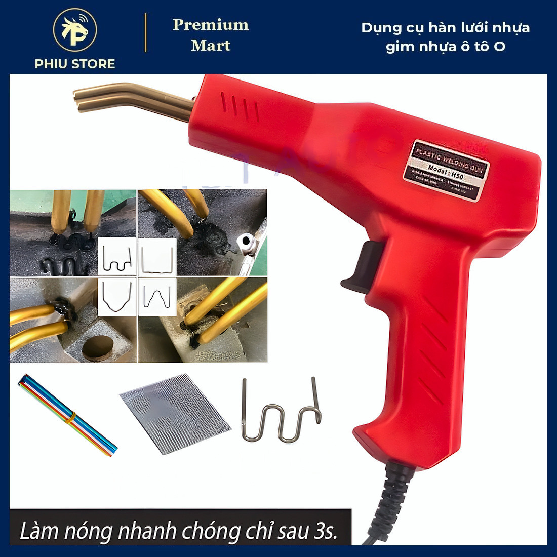 Bộ Hàn Nhựa Que Hàn & Lưới Ghim - Mỏ Hàn Nhựa Ô Tô Xe Máy, Kèm Bàn Chải_thumbnail_8
